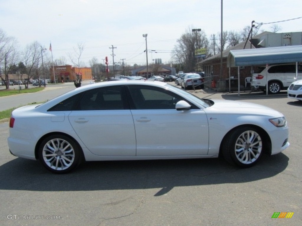 2012 A6 3.0T quattro Sedan - Glacier White Metallic / Black photo #11