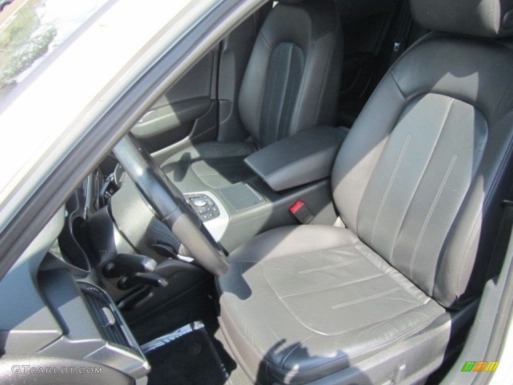 2012 A6 3.0T quattro Sedan - Glacier White Metallic / Black photo #19