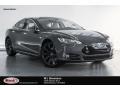 Grey Metallic 2014 Tesla Model S P85D Performance