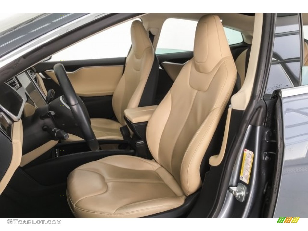 Tan Interior 2014 Tesla Model S P85D Performance Photo #126083454