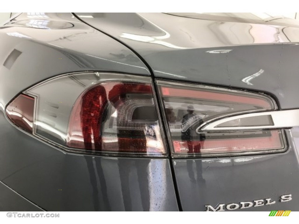 2014 Model S P85D Performance - Grey Metallic / Tan photo #25