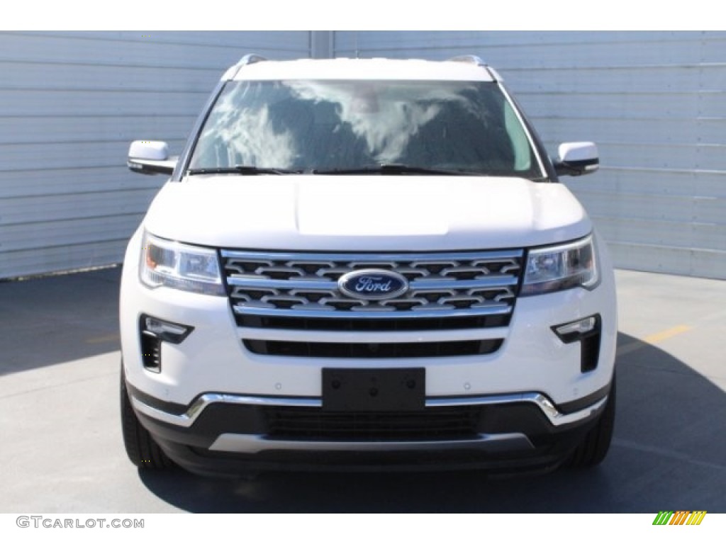 2018 Explorer Limited - White Platinum / Ebony Black photo #2