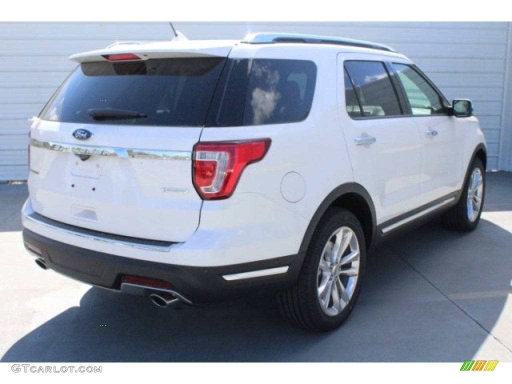 2018 Explorer Limited - White Platinum / Ebony Black photo #9
