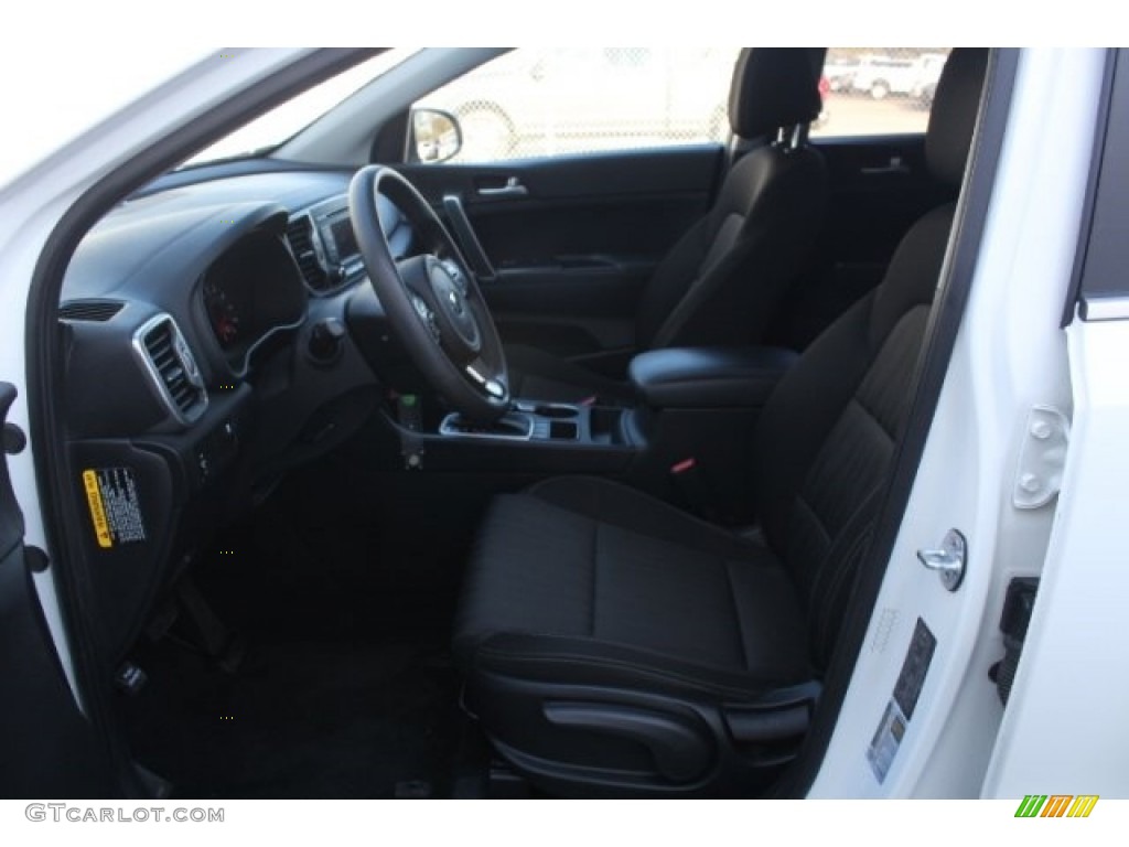 2017 Sportage LX AWD - Clear White / Black photo #15