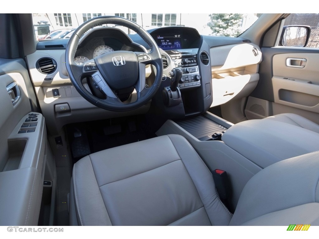 2015 Pilot EX-L 4WD - Dark Amber Metallic / Beige photo #19