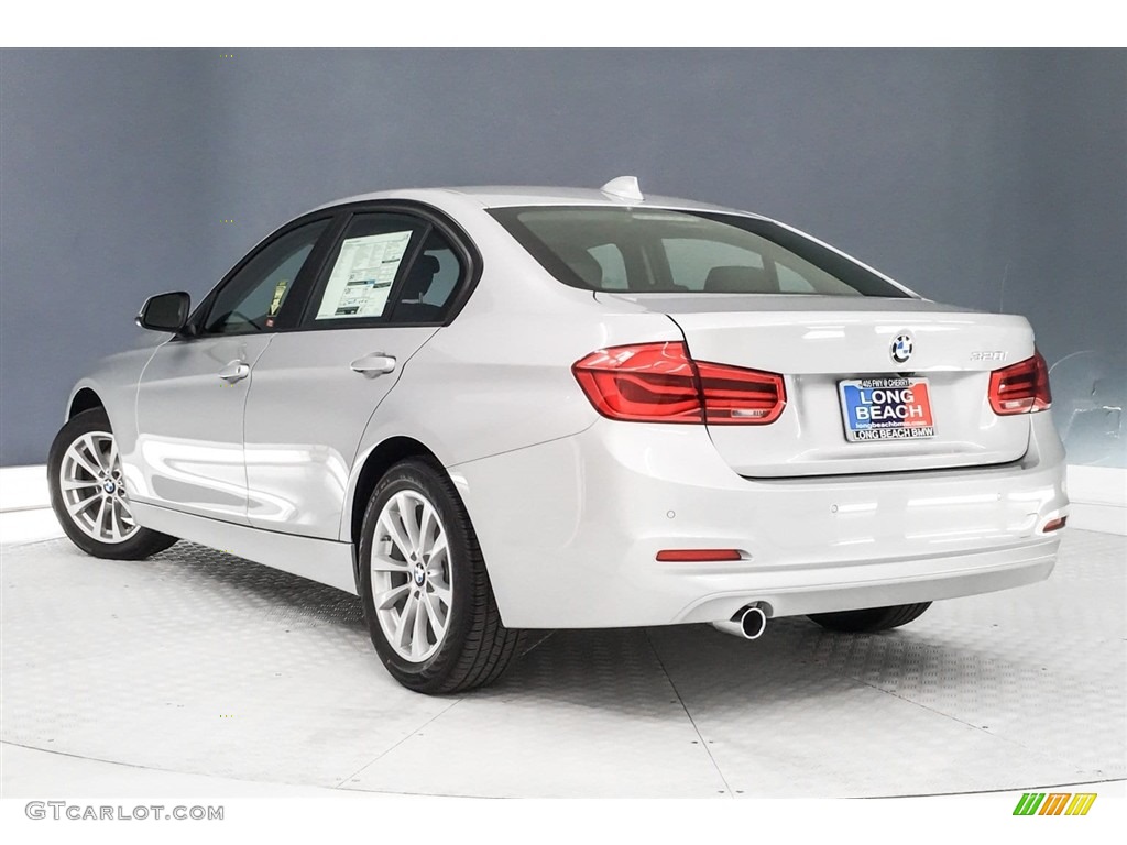 2018 3 Series 320i Sedan - Glacier Silver Metallic / Black photo #3