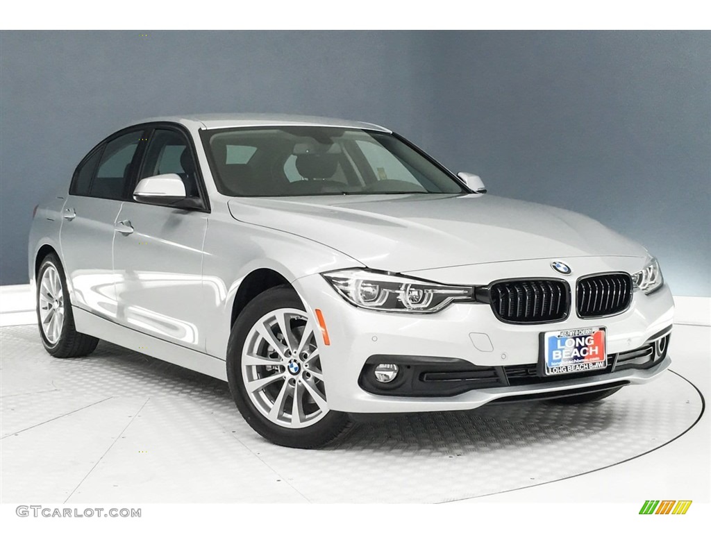 2018 3 Series 320i Sedan - Glacier Silver Metallic / Black photo #12