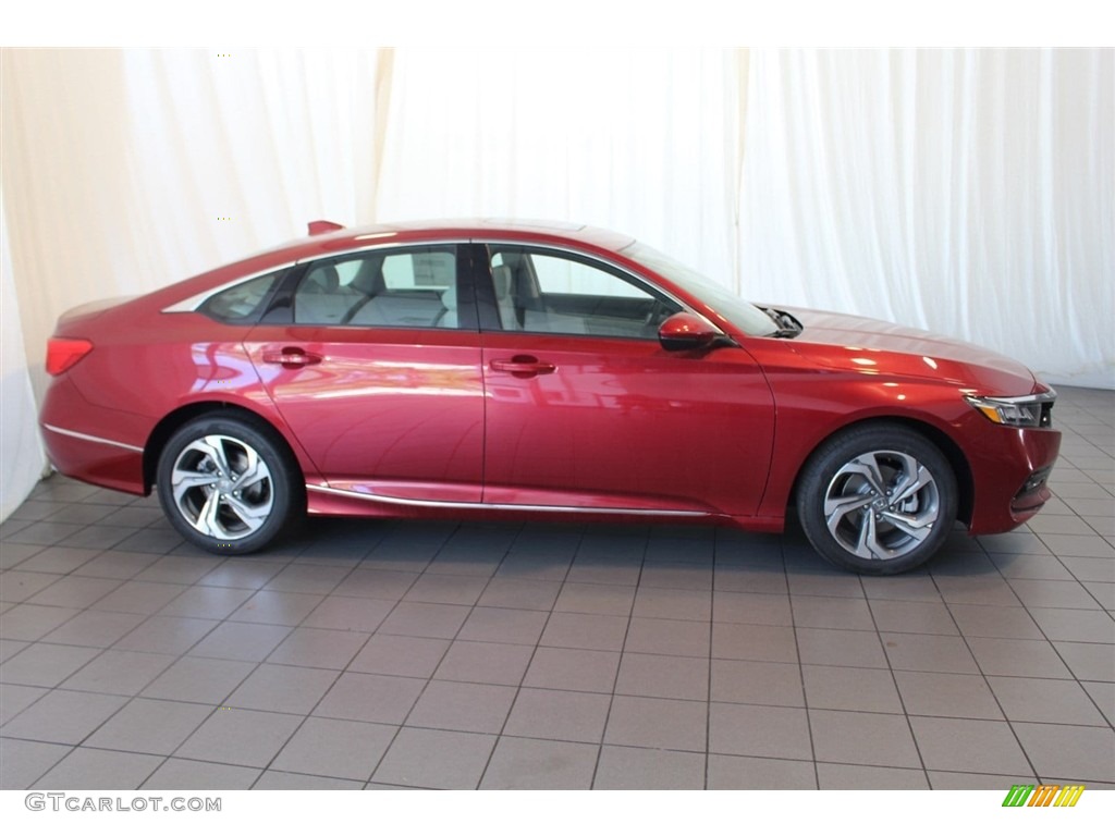 2018 Accord EX-L Sedan - Radiant Red Metallic / Ivory photo #3