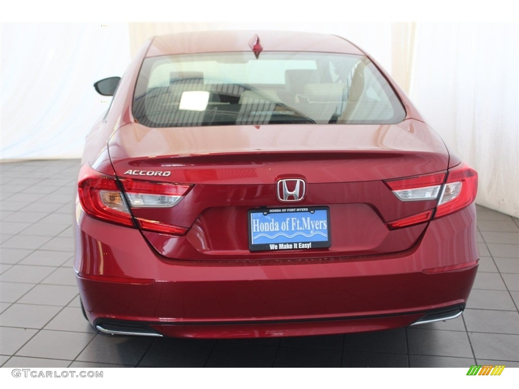 2018 Accord EX-L Sedan - Radiant Red Metallic / Ivory photo #8