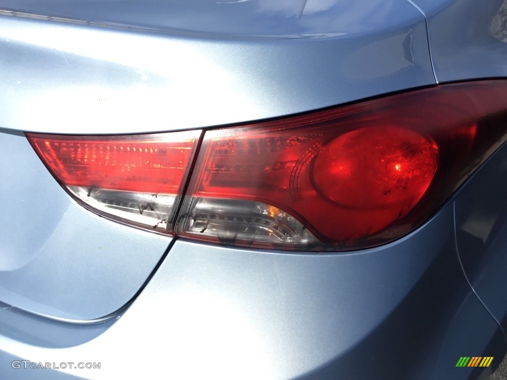 2011 Elantra GLS - Blue Sky Metallic / Beige photo #23