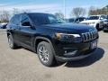 2019 Diamond Black Crystal Pearl Jeep Cherokee Latitude Plus 4x4  photo #1