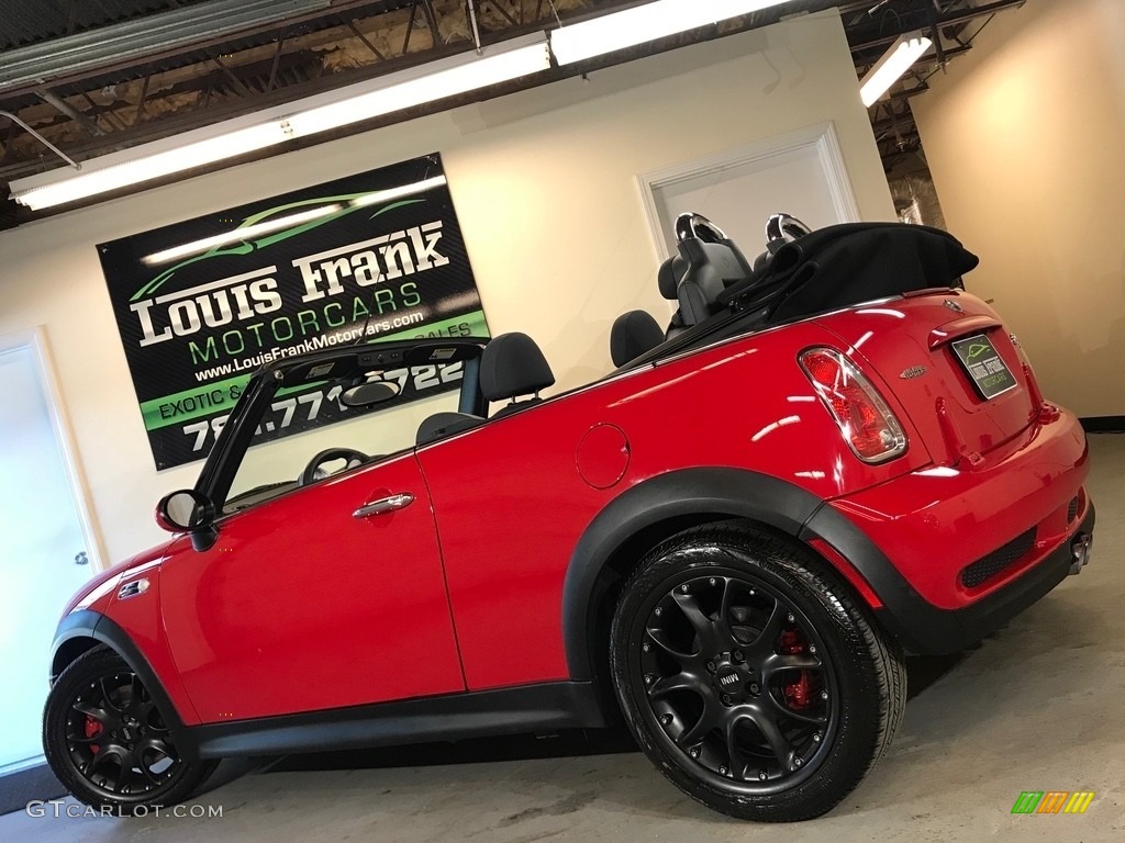 2007 Cooper S John Cooper Works Convertible - Chili Red / Grey/Carbon Black photo #3