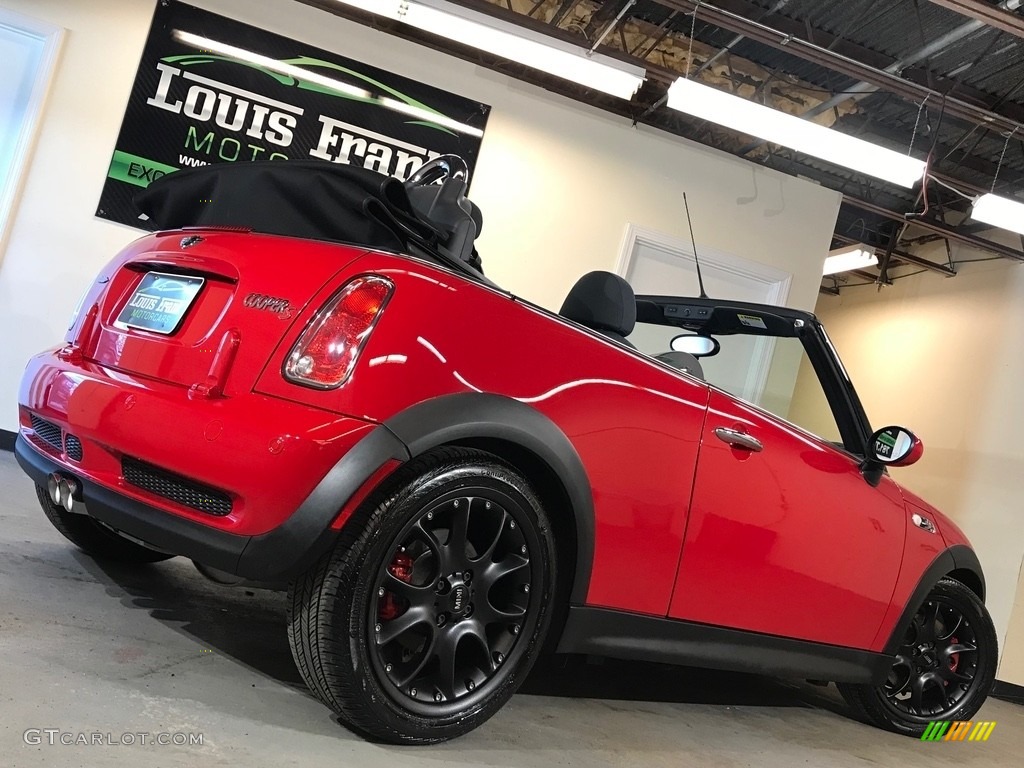 2007 Cooper S John Cooper Works Convertible - Chili Red / Grey/Carbon Black photo #5
