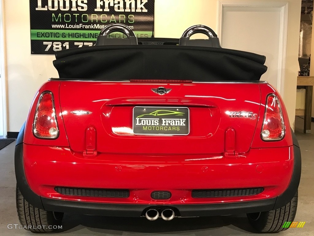 2007 Cooper S John Cooper Works Convertible - Chili Red / Grey/Carbon Black photo #8