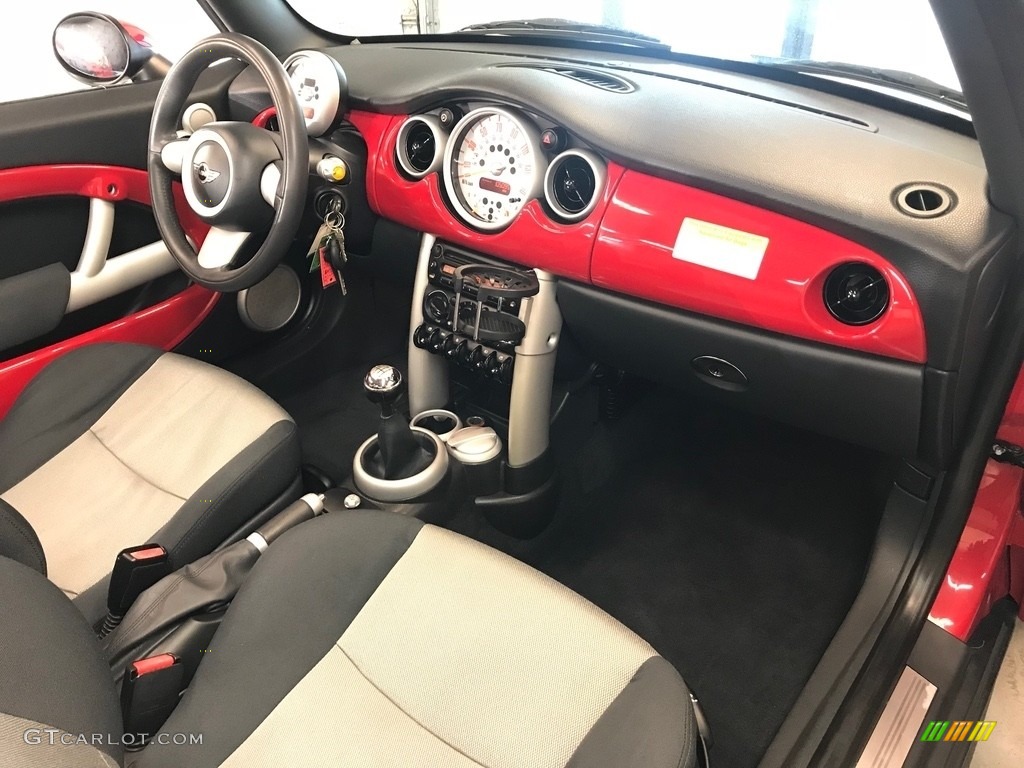 2007 Cooper S John Cooper Works Convertible - Chili Red / Grey/Carbon Black photo #11