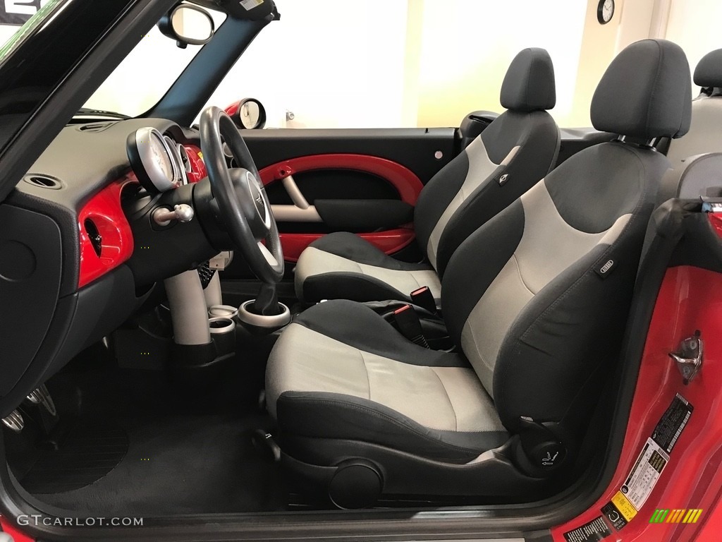 2007 Cooper S John Cooper Works Convertible - Chili Red / Grey/Carbon Black photo #12