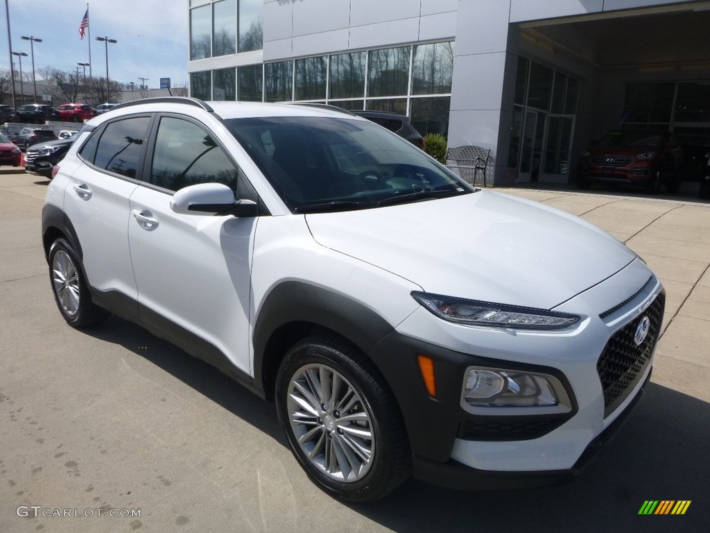 Chalk White 2018 Hyundai Kona SEL AWD Exterior Photo #126101516