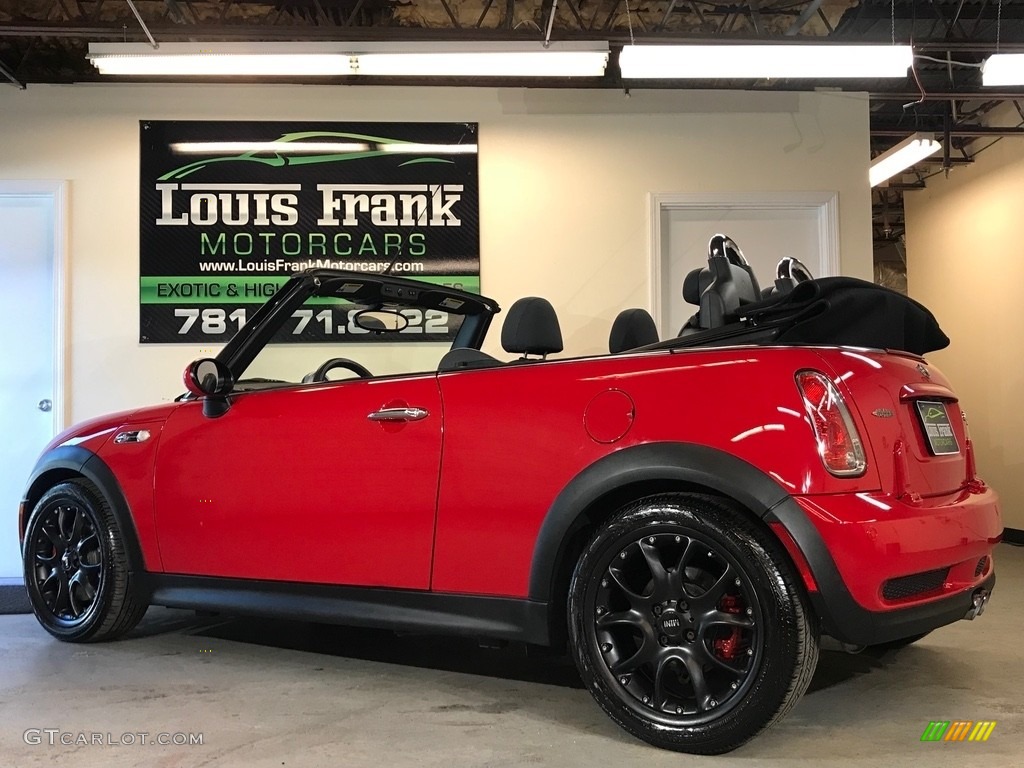 2007 Cooper S John Cooper Works Convertible - Chili Red / Grey/Carbon Black photo #18