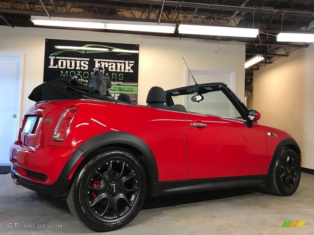 2007 Cooper S John Cooper Works Convertible - Chili Red / Grey/Carbon Black photo #19