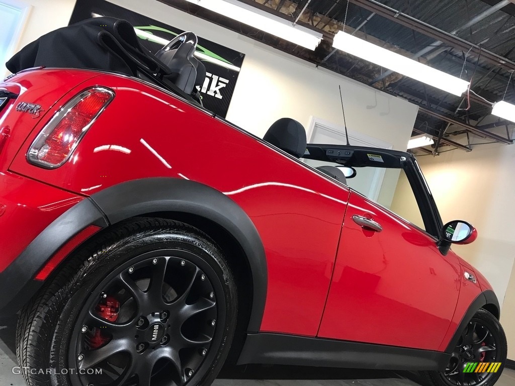 2007 Cooper S John Cooper Works Convertible - Chili Red / Grey/Carbon Black photo #21