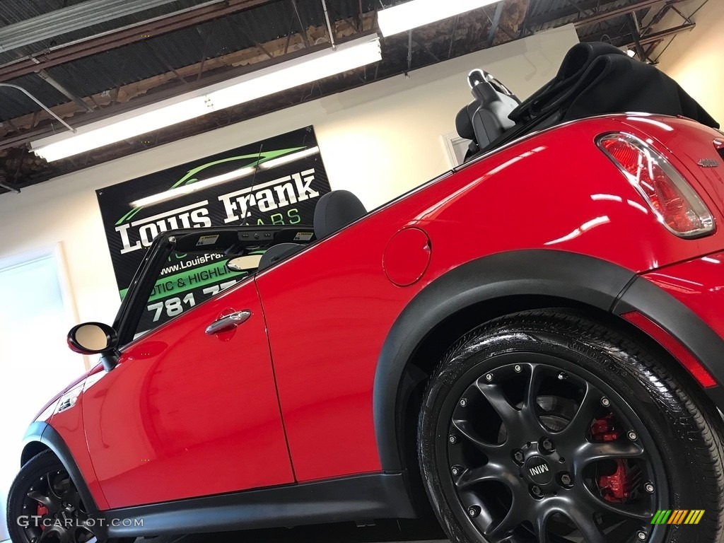 2007 Cooper S John Cooper Works Convertible - Chili Red / Grey/Carbon Black photo #23