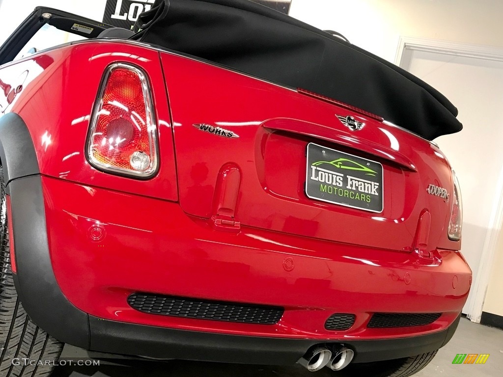 2007 Cooper S John Cooper Works Convertible - Chili Red / Grey/Carbon Black photo #29