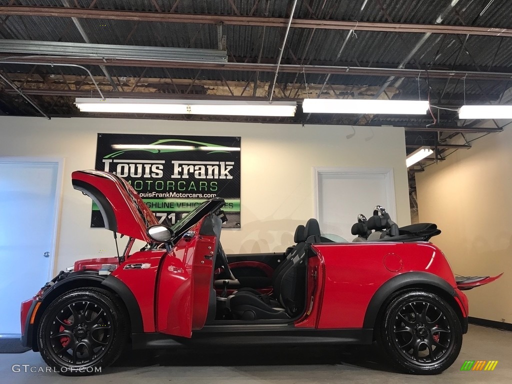 2007 Cooper S John Cooper Works Convertible - Chili Red / Grey/Carbon Black photo #39