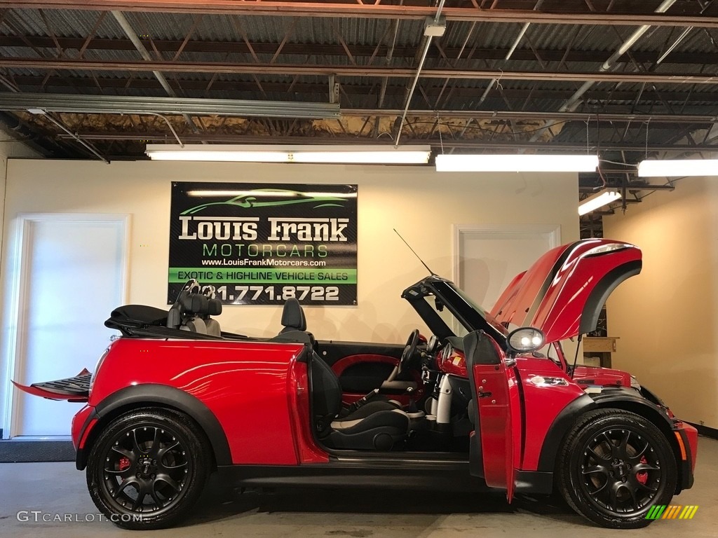 2007 Cooper S John Cooper Works Convertible - Chili Red / Grey/Carbon Black photo #40