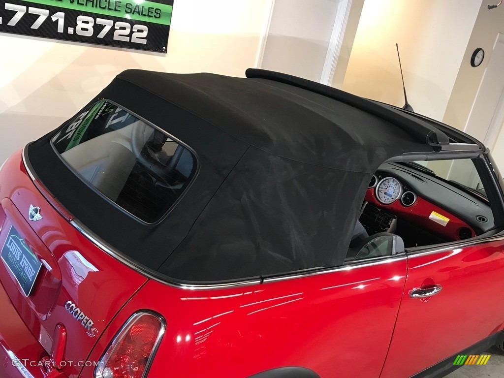 2007 Cooper S John Cooper Works Convertible - Chili Red / Grey/Carbon Black photo #66