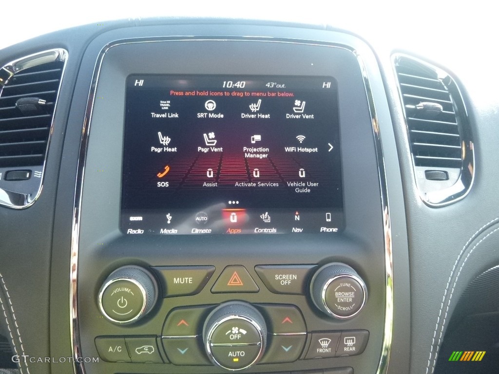 2018 Dodge Durango SRT AWD Controls Photo #126102863