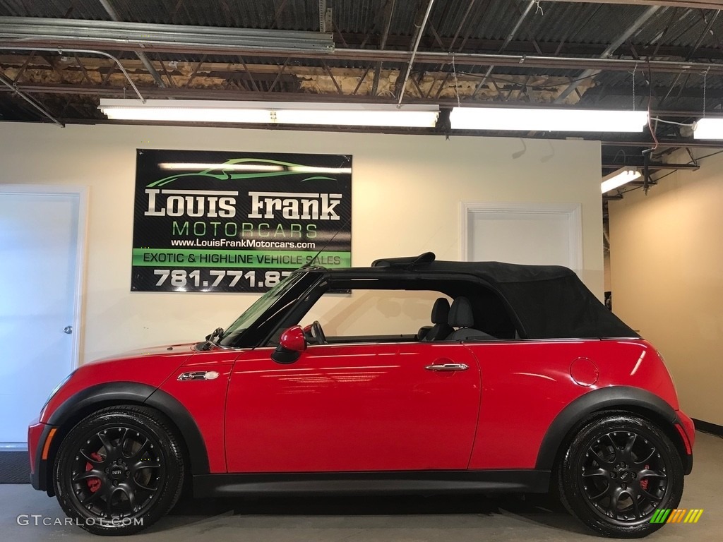 2007 Cooper S John Cooper Works Convertible - Chili Red / Grey/Carbon Black photo #73