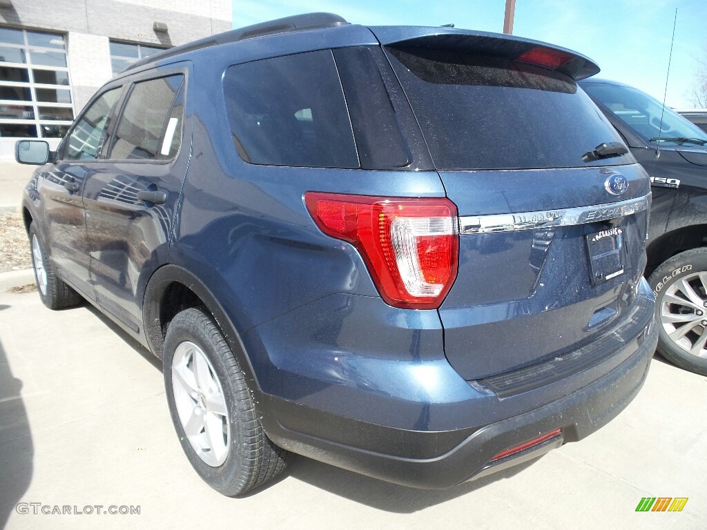 2018 Explorer 4WD - Blue Metallic / Medium Stone photo #3
