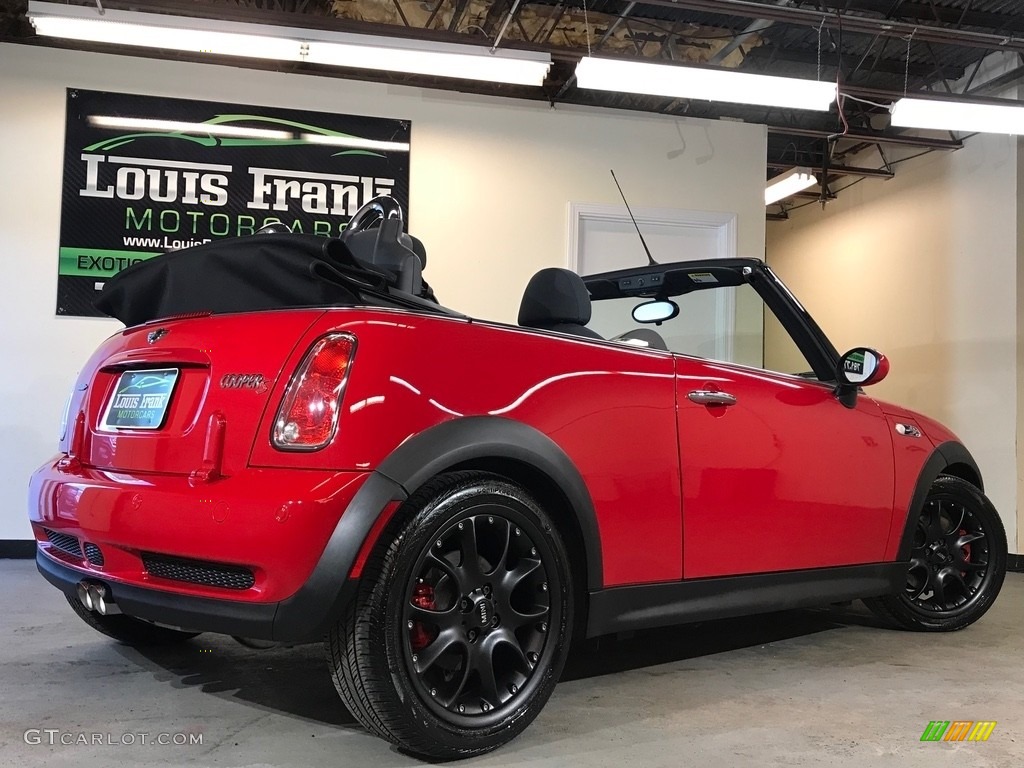 2007 Cooper S John Cooper Works Convertible - Chili Red / Grey/Carbon Black photo #105