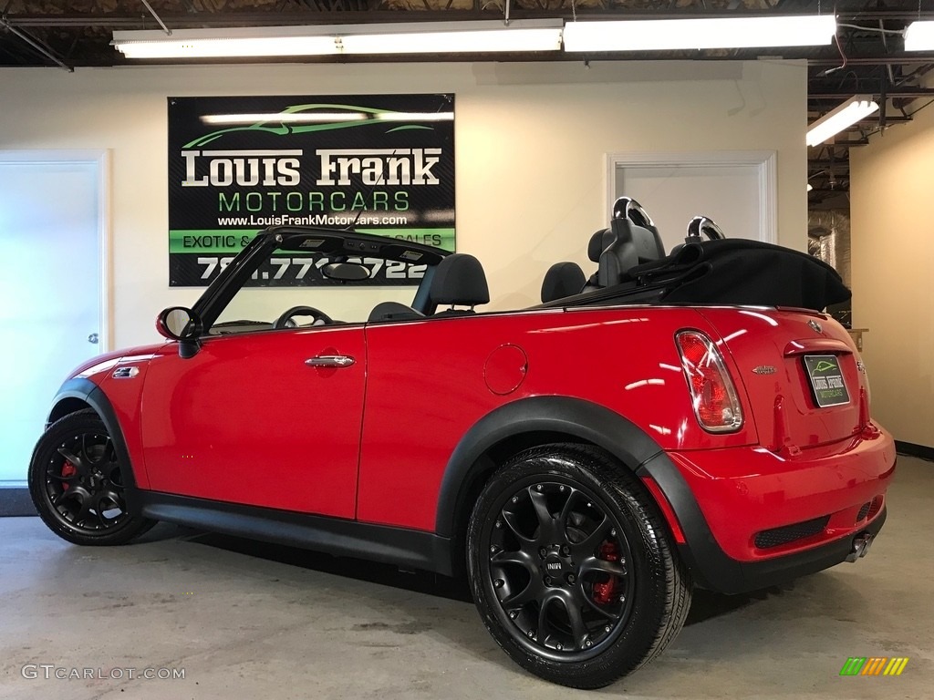 2007 Cooper S John Cooper Works Convertible - Chili Red / Grey/Carbon Black photo #107