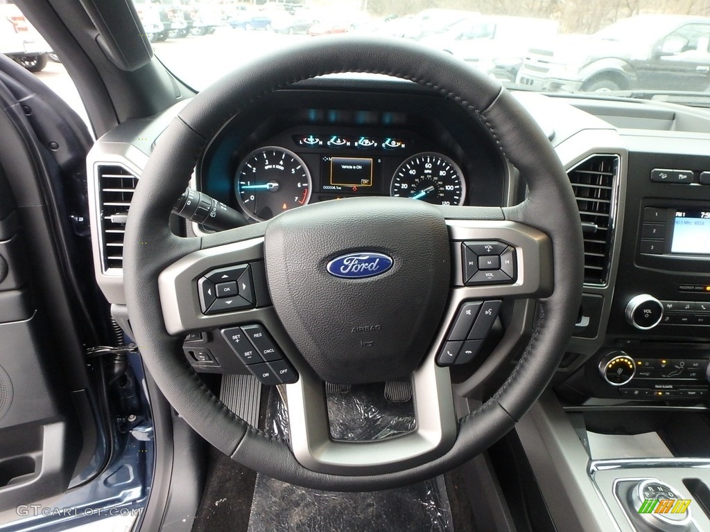 2018 Ford Expedition XLT 4x4 Ebony Steering Wheel Photo #126103826