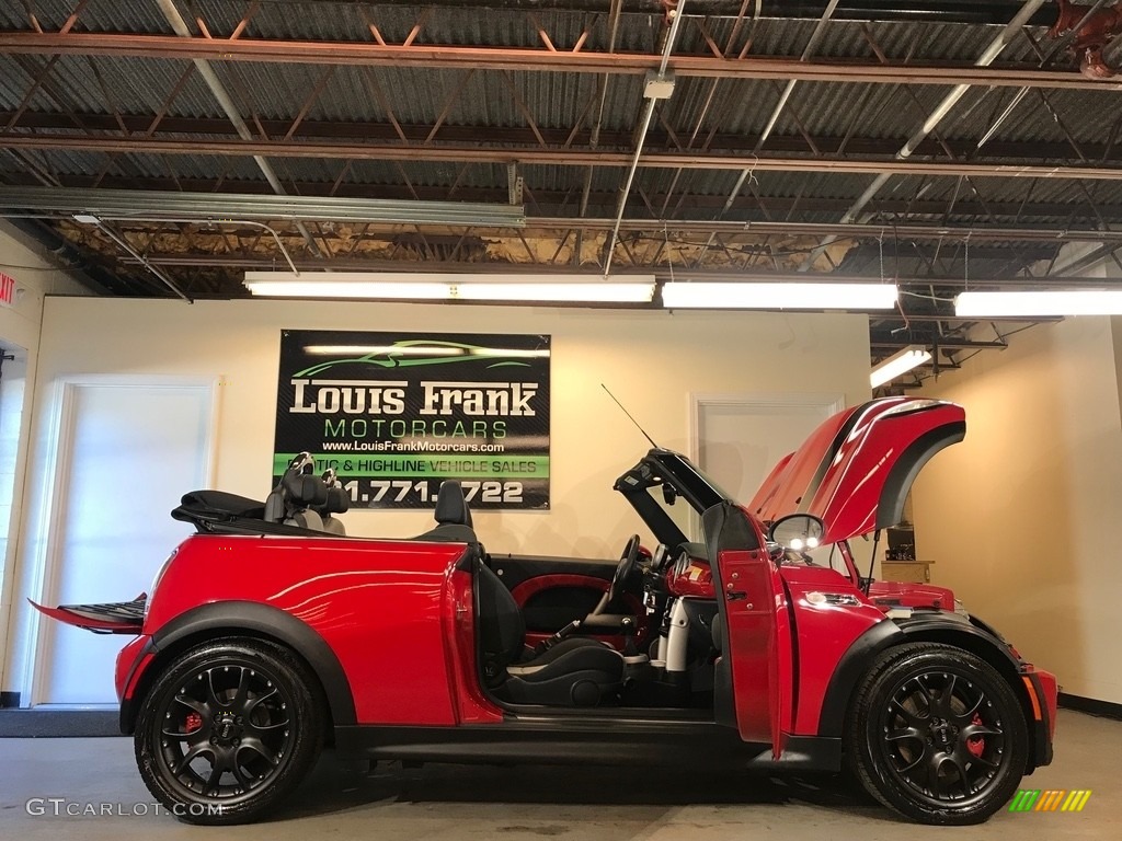 2007 Cooper S John Cooper Works Convertible - Chili Red / Grey/Carbon Black photo #111