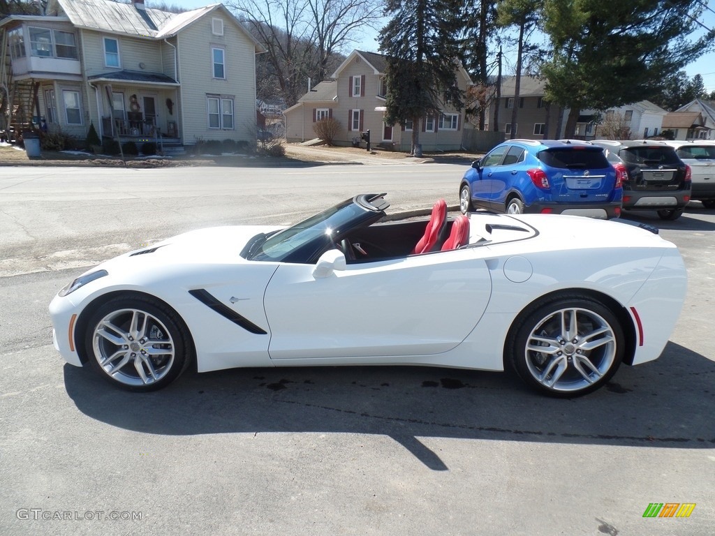 Arctic White 2019 Chevrolet Corvette Stingray Convertible Exterior Photo #126105176