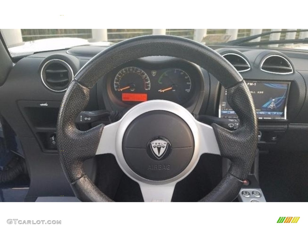 2011 Tesla Roadster 2.5 Light Gray Steering Wheel Photo #126112520