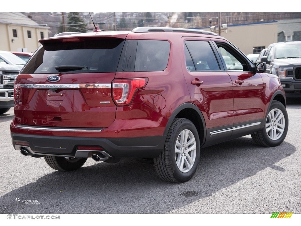 2018 Explorer XLT 4WD - Ruby Red / Ebony Black photo #3