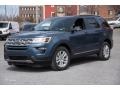 2018 Blue Metallic Ford Explorer XLT 4WD  photo #1