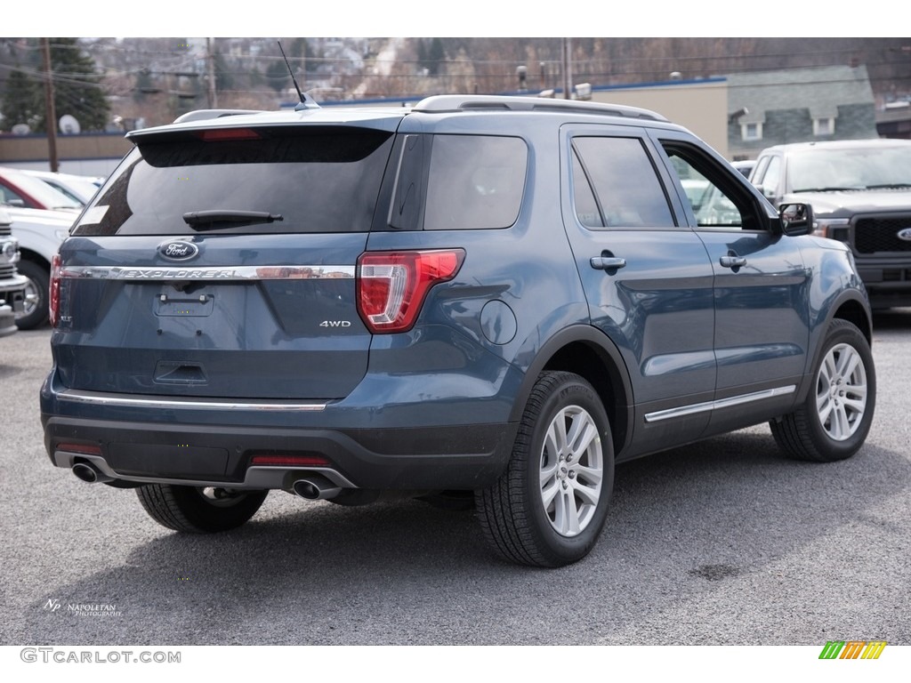 2018 Explorer XLT 4WD - Blue Metallic / Ebony Black photo #3