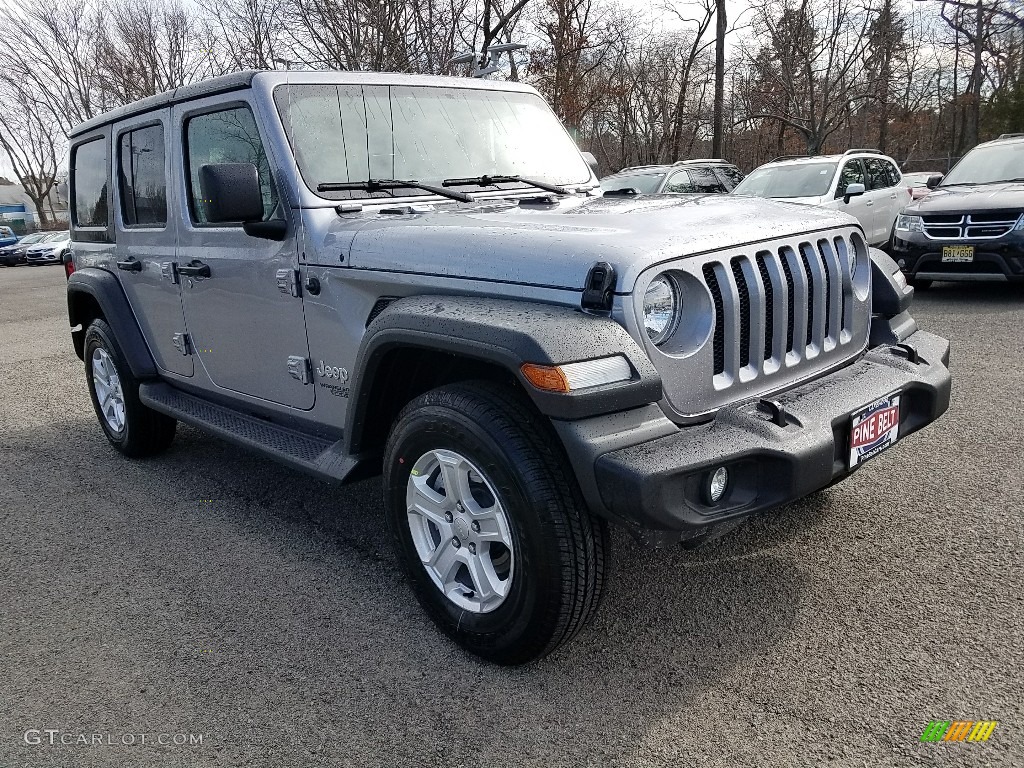2018 Wrangler Unlimited Sport 4x4 - Billet Silver Metallic / Black photo #1