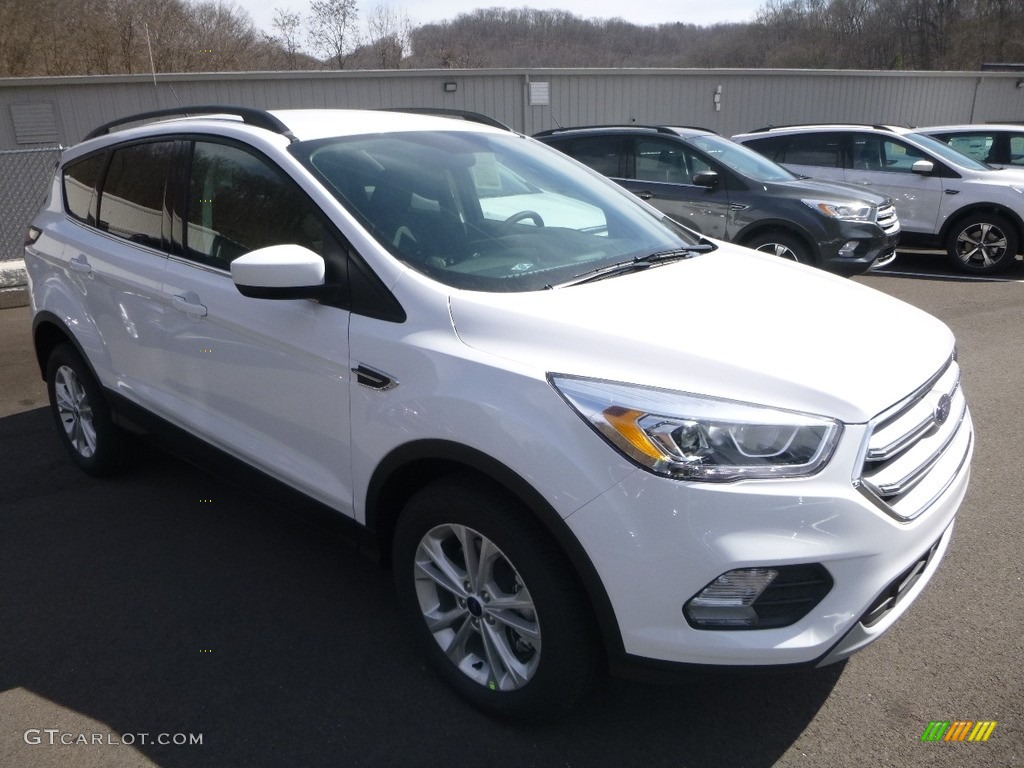 2018 Escape SEL 4WD - Oxford White / Charcoal Black photo #3