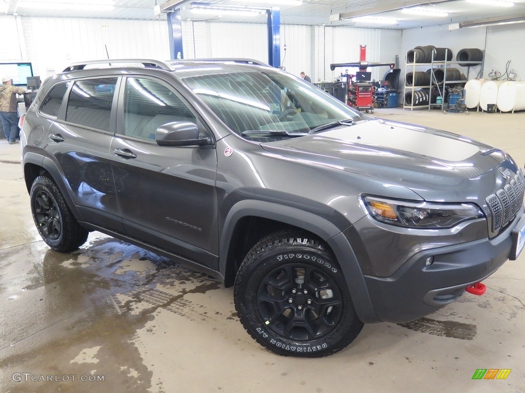Granite Crystal Metallic 2019 Jeep Cherokee Trailhawk 4x4 Exterior Photo #126118919