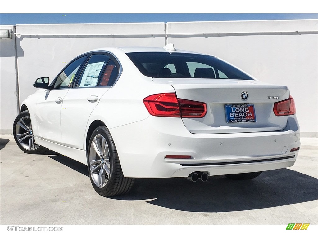 2018 3 Series 330i Sedan - Alpine White / Black photo #3