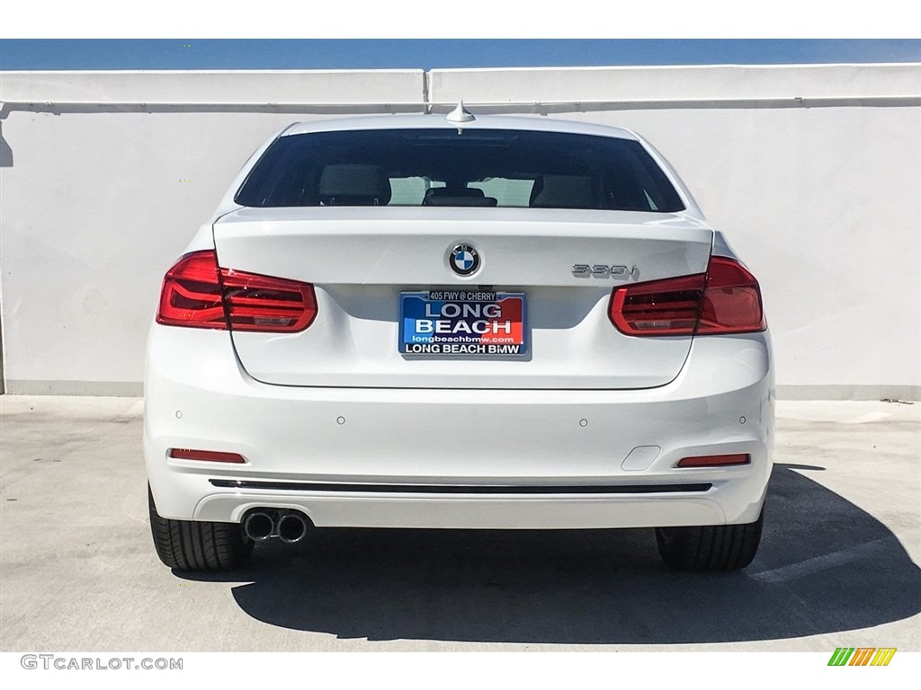 2018 3 Series 330i Sedan - Alpine White / Black photo #4