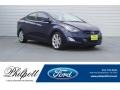 2013 Indigo Night Hyundai Elantra Limited #126117257