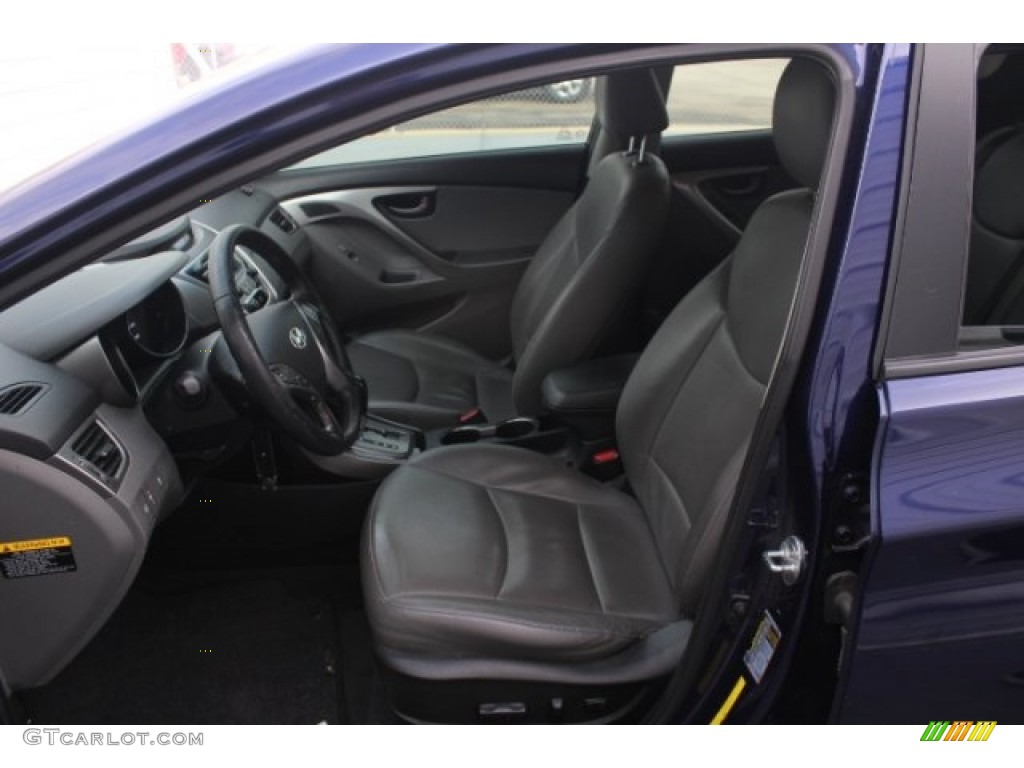 2013 Elantra Limited - Indigo Night / Gray photo #15
