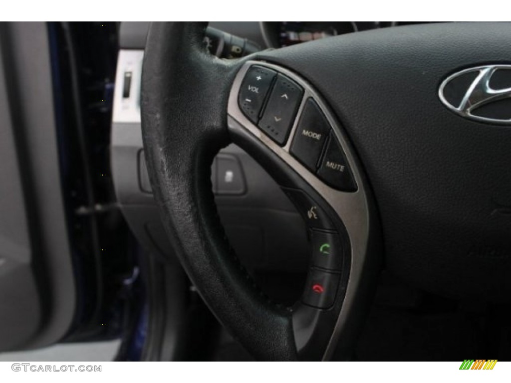 2013 Elantra Limited - Indigo Night / Gray photo #19