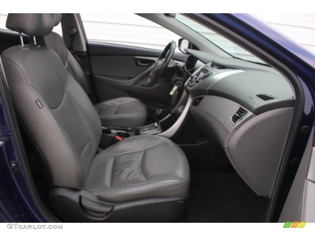 2013 Elantra Limited - Indigo Night / Gray photo #33